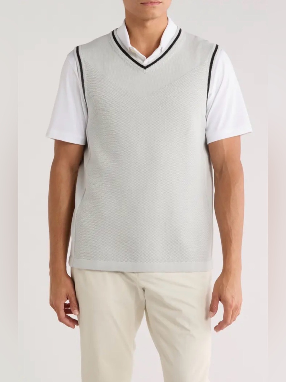 RHONE XXL The Turn Golf V-Neck Sweater Vest FATHERS DAY Preppy Old Money
